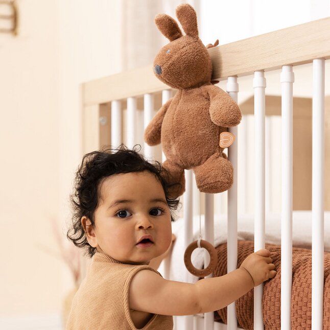 Nattou Jouet musical à tirette Susie & Bonnie - Bonnie rouille