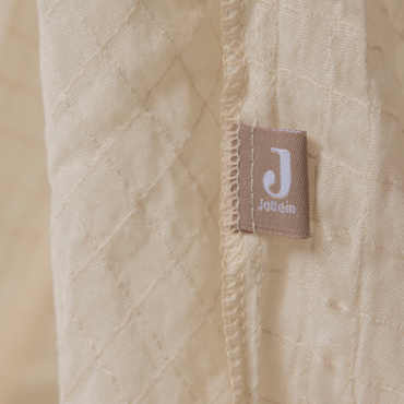 Jollein Ciel de lit Cosy Check Sable 245 cm