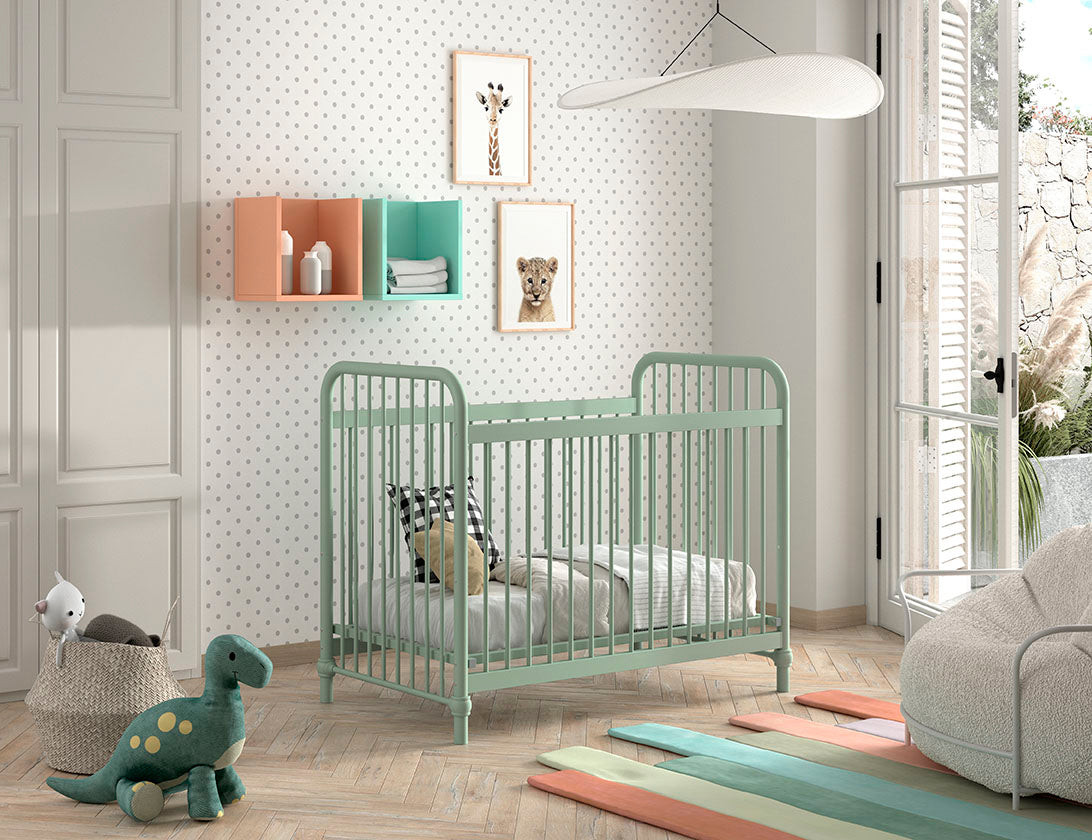 Jaxx Lit de bébé L 120 x Lg 60 cm Bronxx Olive Green