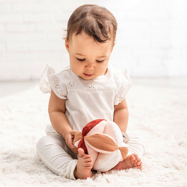 Nattou Balle de préhension Lapidou rouille
