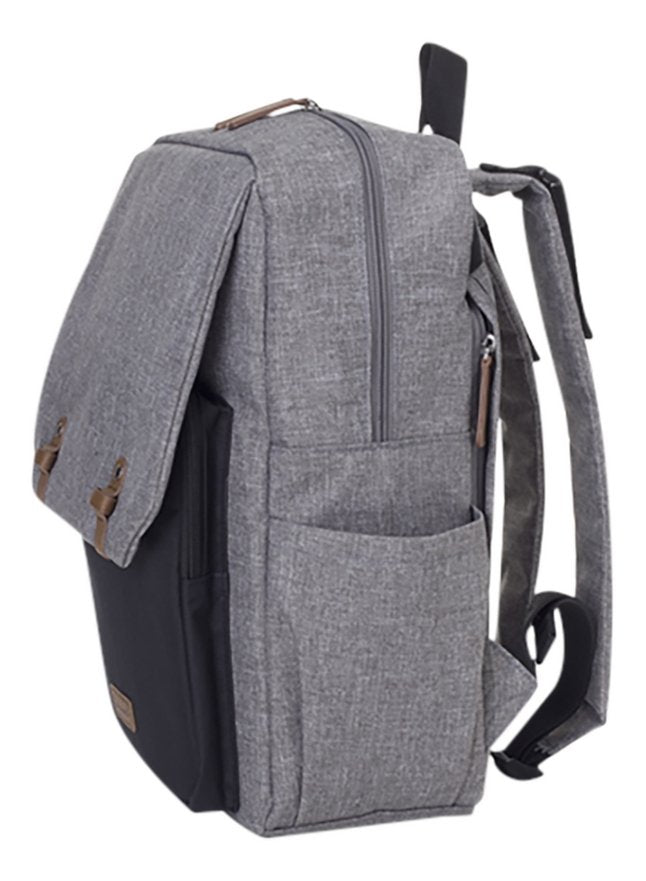 Babymel Sac à langer George gris/noir