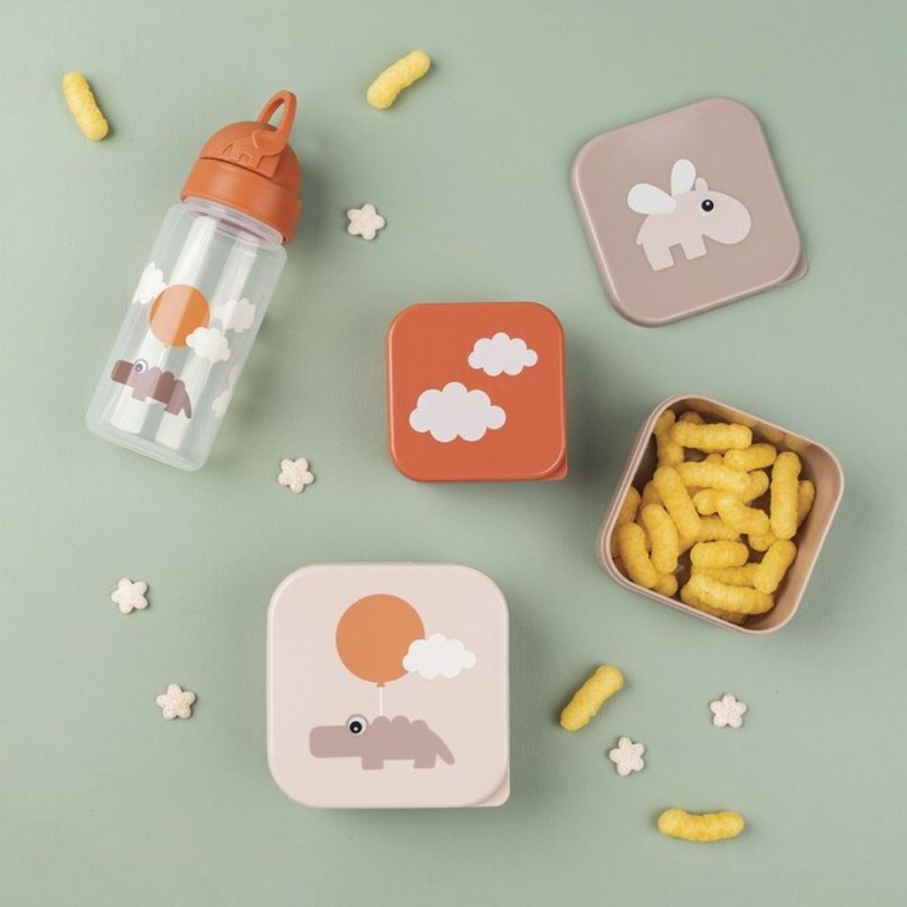 Done by Deer Boîte à snacks Happy Clouds Powder - 3 pièces