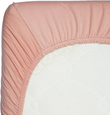 Timboo Drap-housse pour lit bambou Misty Rose Lg 60 x L 120 cm