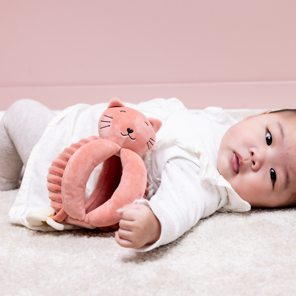 Trixie Baby Grijpbal Mrs. Cat roze