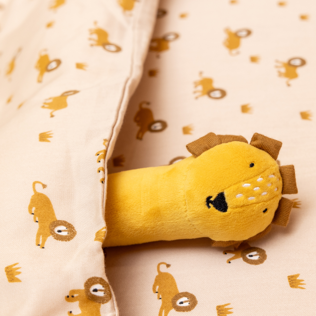 Trixie Baby Hochet à presser Mr. Lion jaune