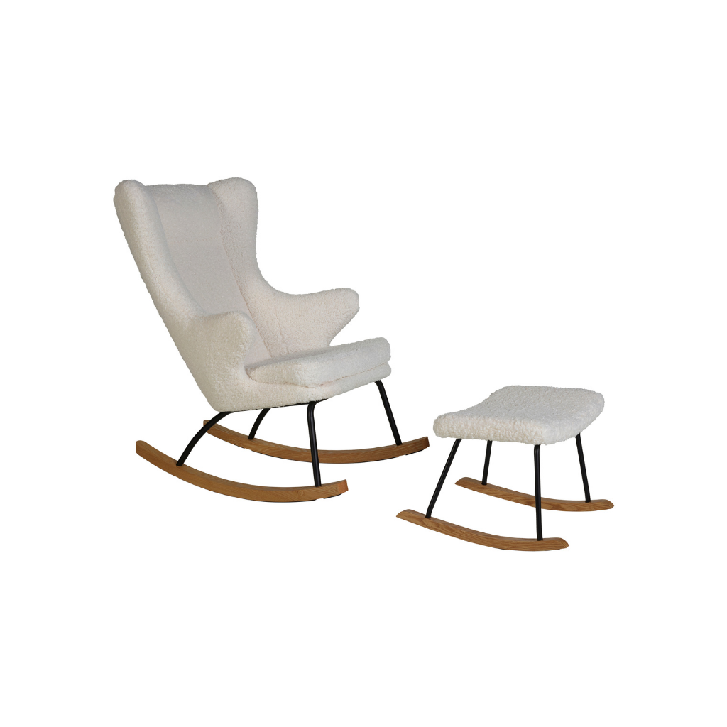Quax Fauteuil à bascule Rocking Chair De Luxe Adult Teddy Limited Edition