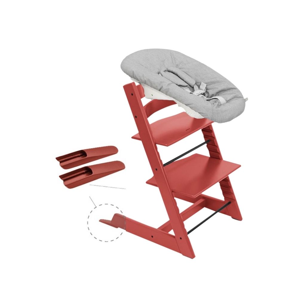 Stokke® Chaise haute Tripp Trapp® Newborn Bundle rouge