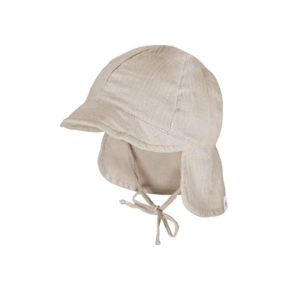maximo zonnehoedje met nekflap uni m 39 beige uniseks