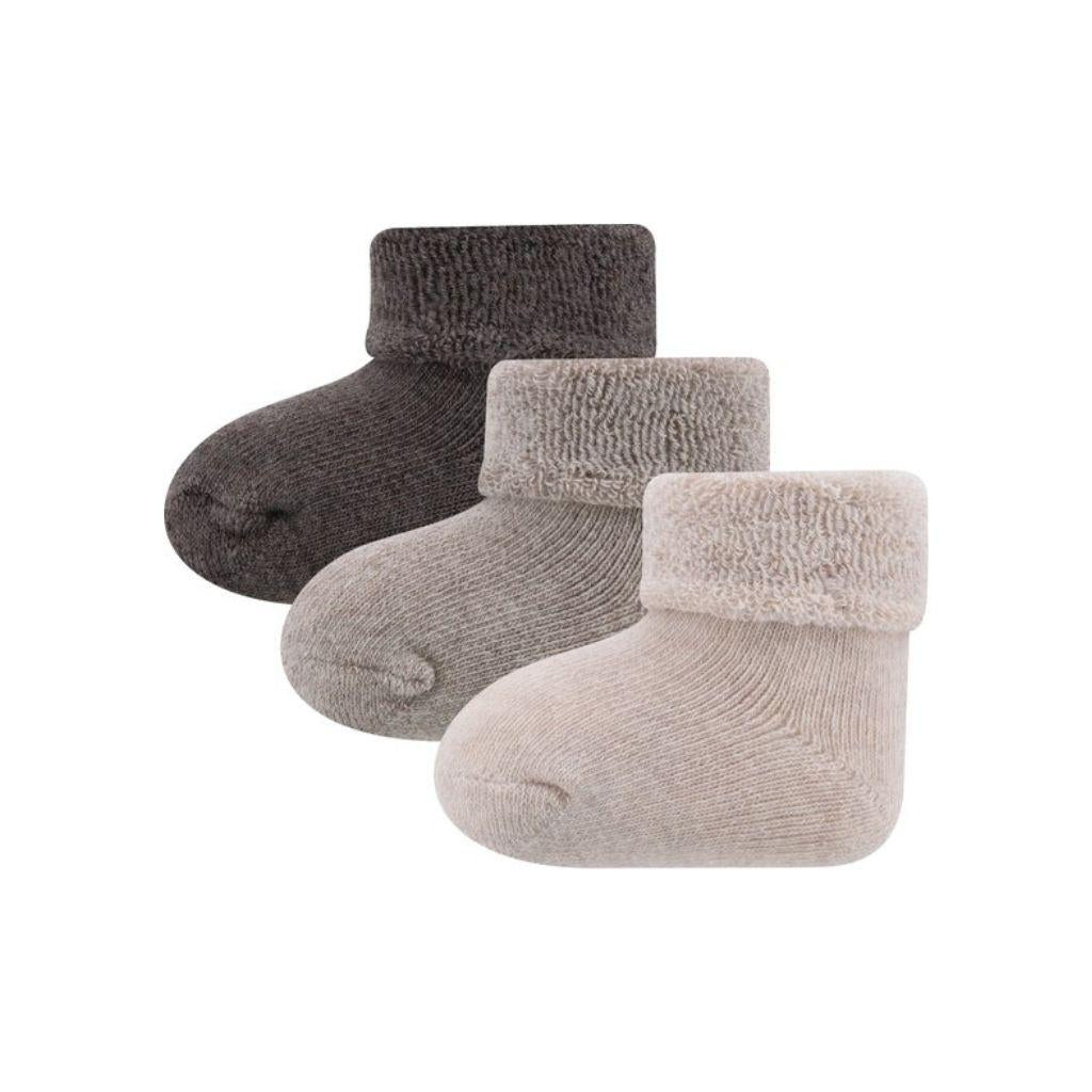 kous, new born, 3+-pack, nos, uni terry, m ONE SIZE, beige meliert, ewers Unisex ONESIZE