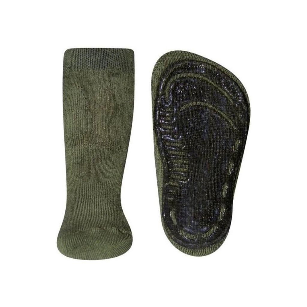 Ewers Sokken antislip Olive maat 19/20