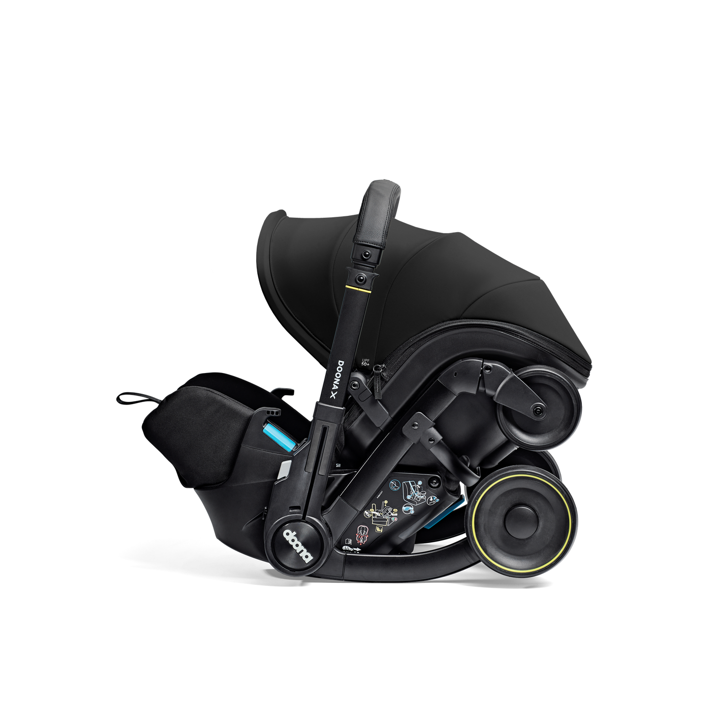 Doona Omvormbare draagbare autostoel X Groep 0+ Nitro Black