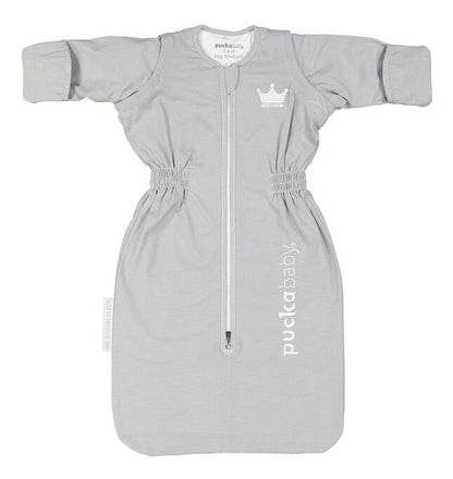 Puckababy Sac de couchage d'été Newborn Grey Stripes coton