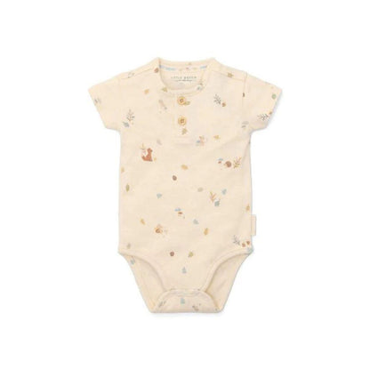 Little Dutch Body met korte mouwen Forest Friends zand