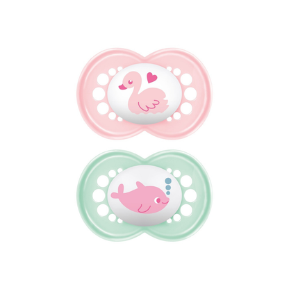 MAM Fopspeen + 16 maanden Original Sealife roze - 2 stuks