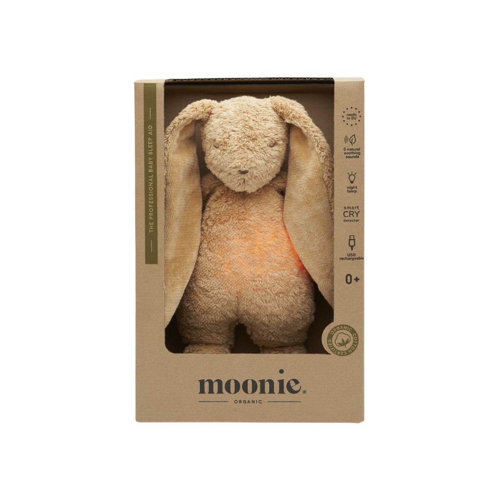 Moonie Peluche lumineuse Humming Bunny Cappuccino Nature