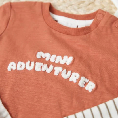 Feetje T-shirt - Mini Adventurer m 74 Brique Jongens