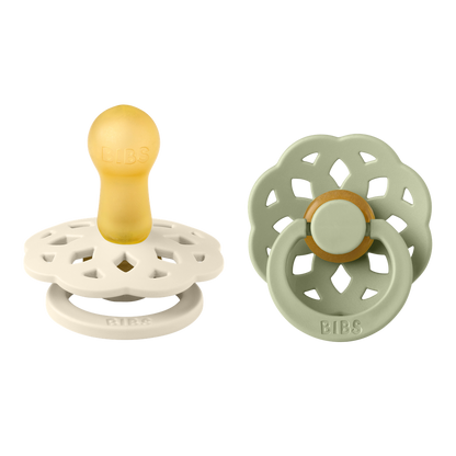 Bibs Fopspeen 6 - 18 maanden Sage/Ivory - 2 stuks