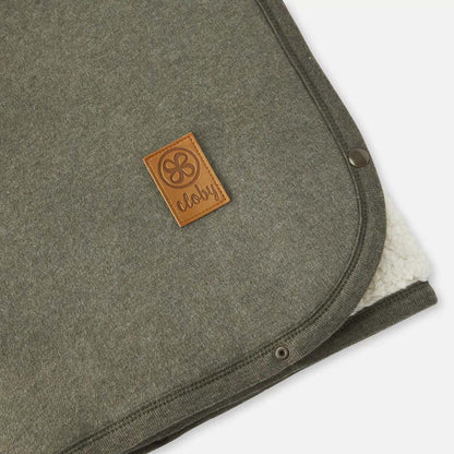 Cloby Couverture pour berceau, parc ou siège-auto multifunctionnel Teddy Forest Green