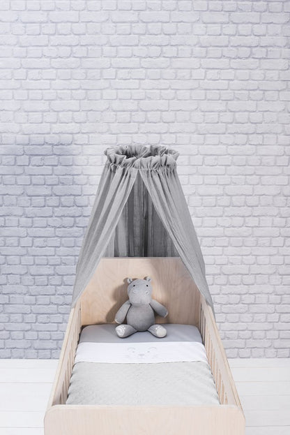 Jollein Bedhemel Vintage soft grey 155 cm