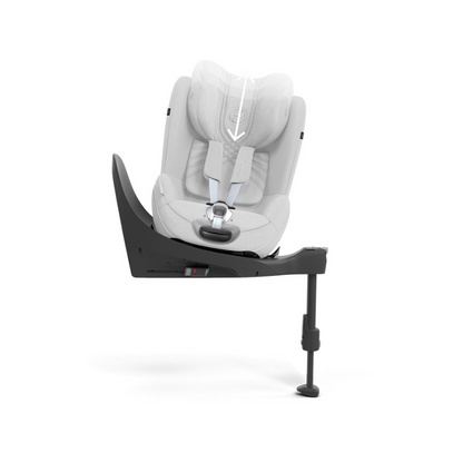 Cybex INFO autostoel GR0+ Sirona T i-Size Tissu Plus - Platinum White