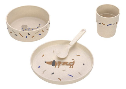 Lässig Set repas 4 pièces Little Mateys Royal Blue