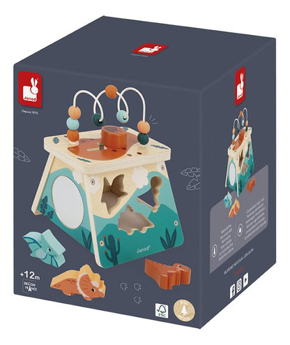 Janod Cube d'activités en bois Dino