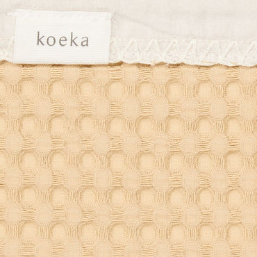 Deken voor bed, zomer, Koeka, Antwerp, Sahara/Pebble, 100x150cm