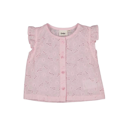 Feetje Top + short broderie Summer Woven m 62 Lilac Meisjes