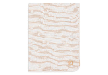 Jollein Couverture pour berceau ou parc Hydrophile Miffy Stripe Biscuit