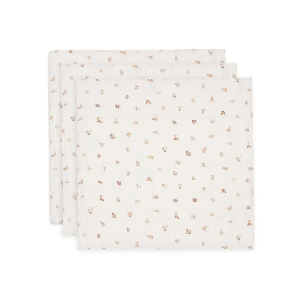 Jollein Tetradoek Animal Friends - 3 stuks