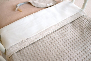 Koeka Couverture pour berceau ou parc Oslo Sand/Pebble teddy