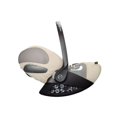 Ukje Housse de siège auto pour Cybex Cloud Z Z2 T Groupe 0 en tissu gaufré beige