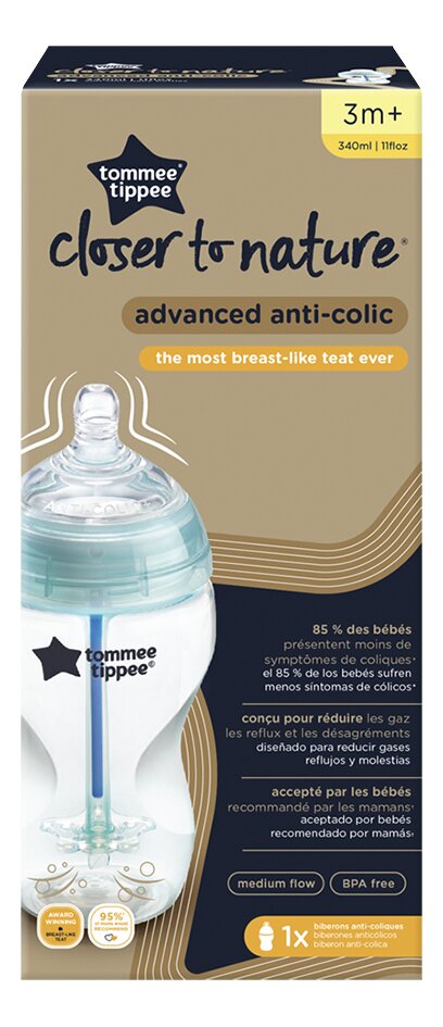 Tommee Tippee Antikoliekzuigfles Advanced groen 340 ml