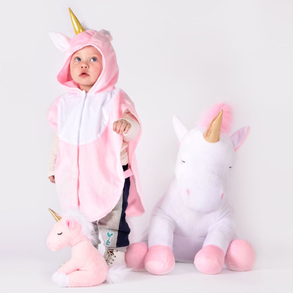 Den Goda Fen Mini Cape Licorne Rose taille 86-110 - 1-4 ans