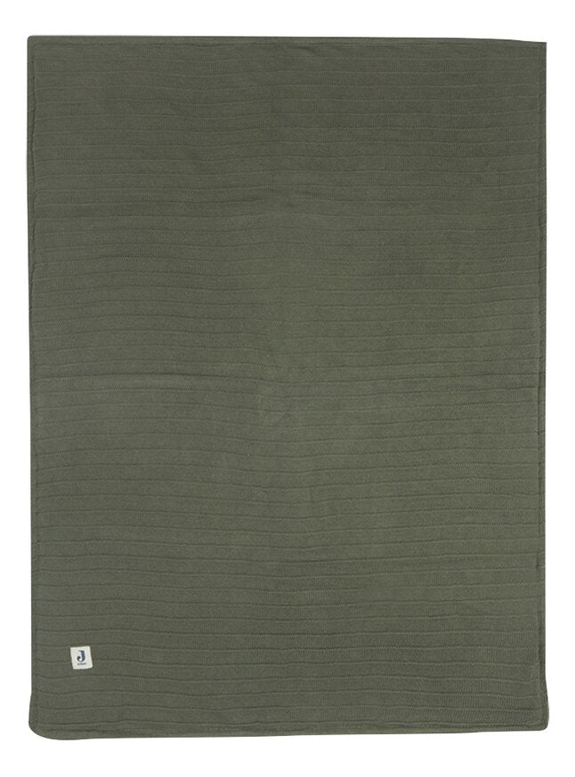 Jollein Deken voor bed Pure Knit Velvet Leaf Green