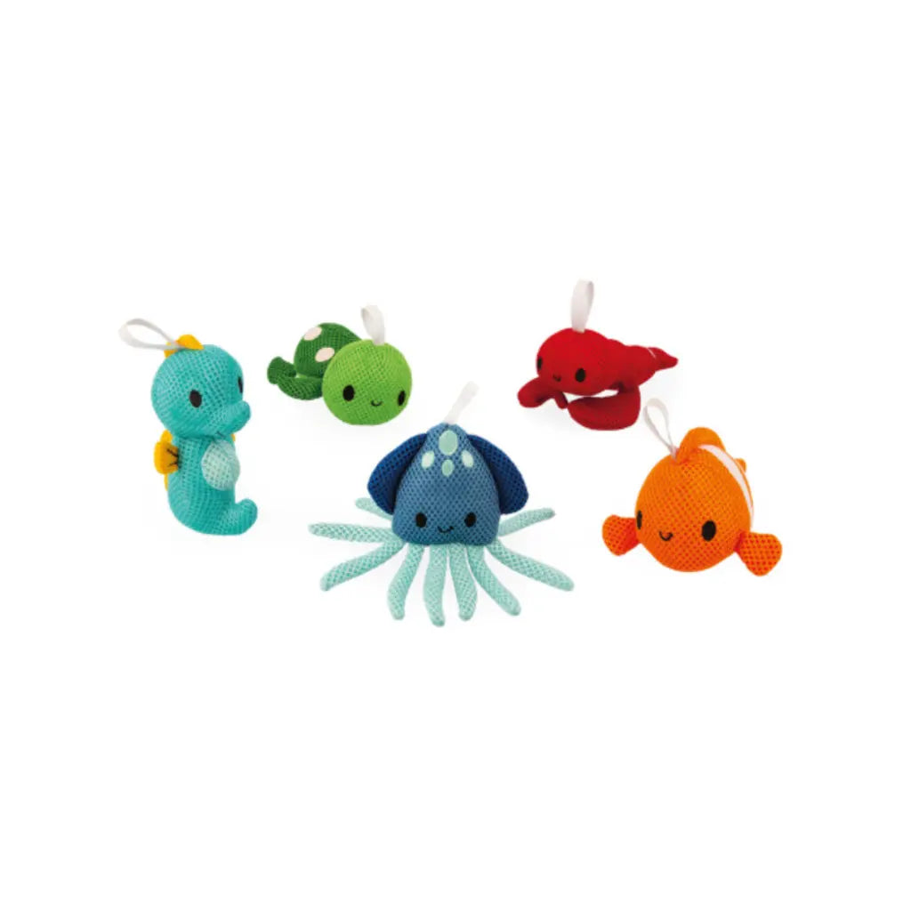 Janod Badspeelgoed Badsponsje Zeedieren - 1 stuk verrassing