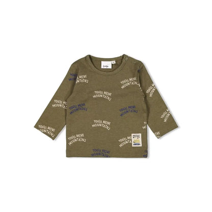 Feetje T-shirt lange mouwen Mountain Army Melange