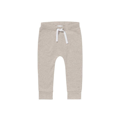 Broekje katoen met koord, Jersey loose Melissa, m 44, Taupe Melange, noppies uniseks