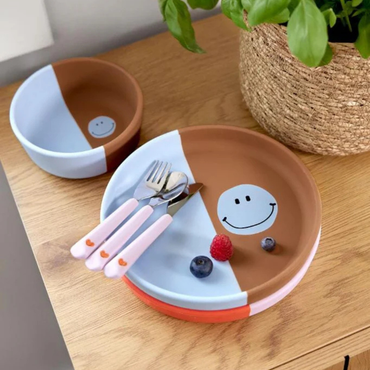 Lässig Fourchette, cuillère et couteau Happy Rascals Heart Lavender