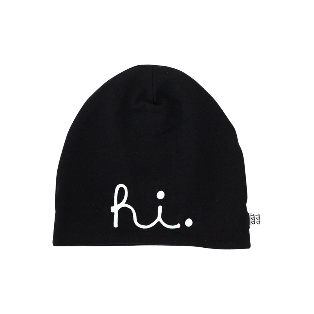 muts, HI beanie, m0-3m, Black, unisex