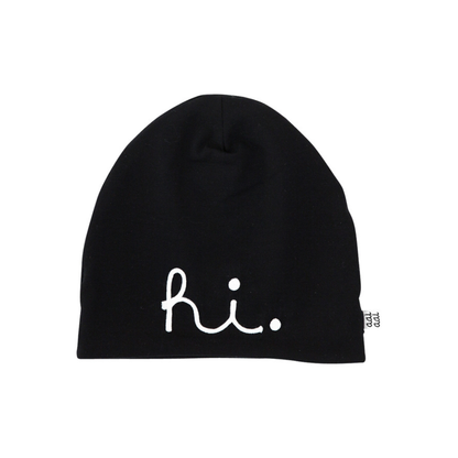 muts, HI beanie, m0-3m, Black, unisex