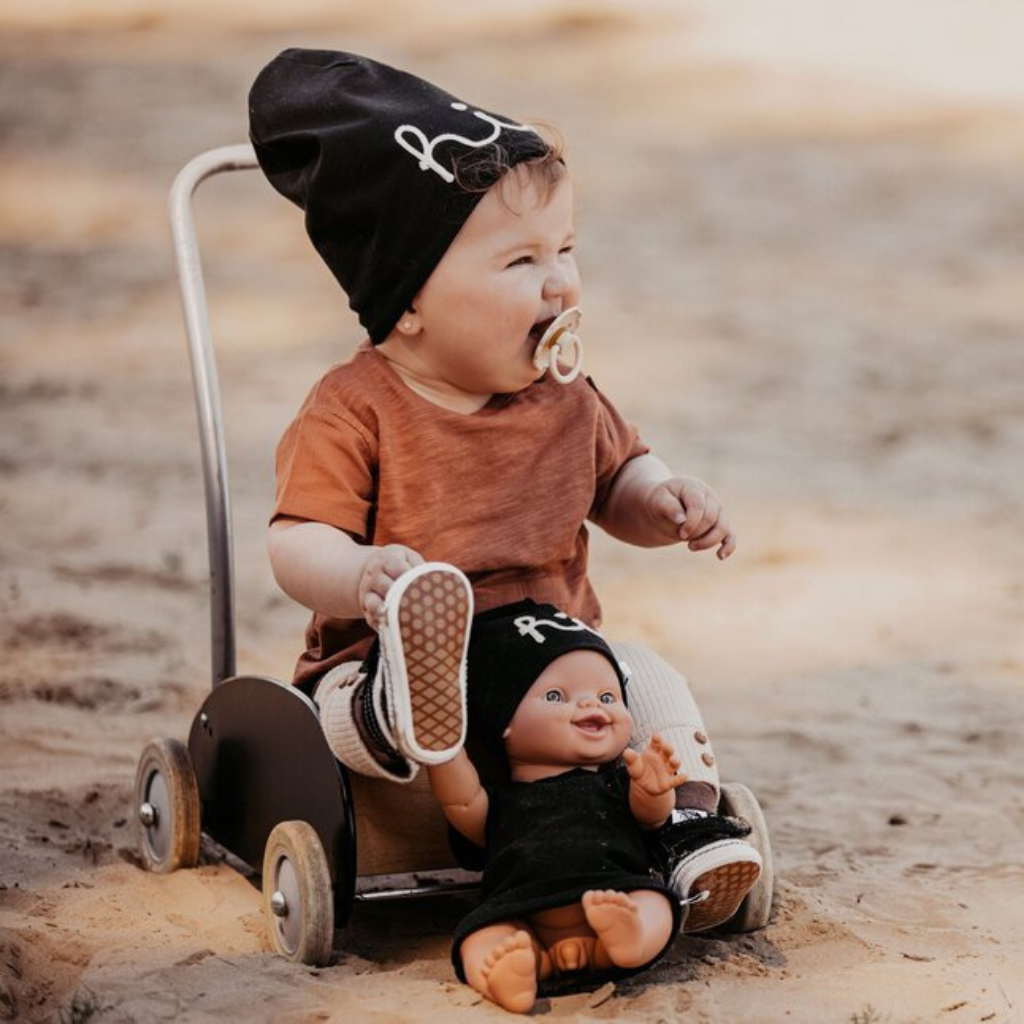 muts, HI beanie, m0-3m, Black, unisex