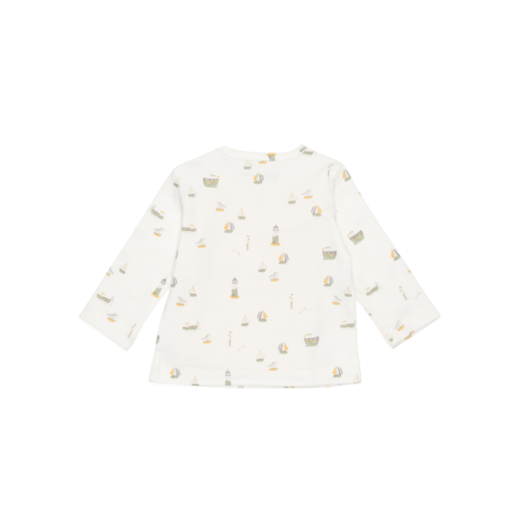Little Dutch T-shirt à longues manches Sailors Bay White blanc