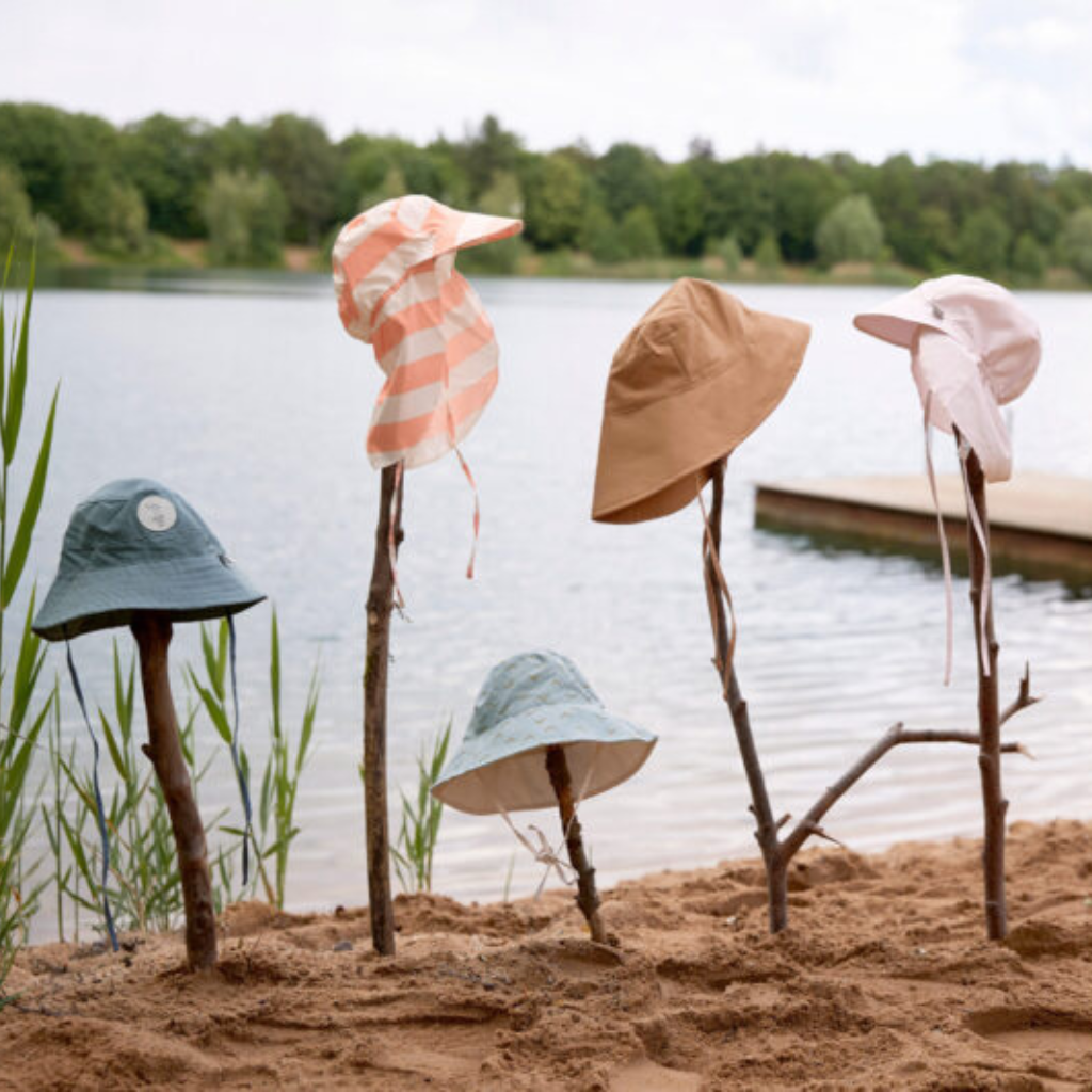 Lässig Chapeau Bucket Hat Block Stripes Pink