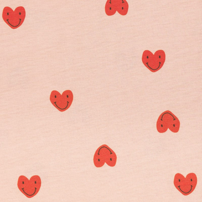 Lässig Pyjama Heart Peach Rose