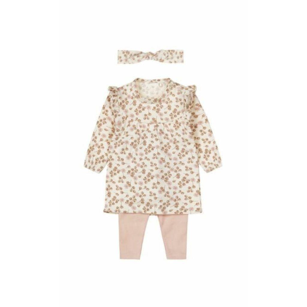 Dirkje Ensemble 3 pièces NOOS filles fleurs Off White