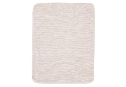 Jollein Couverture pour berceau ou parc Hydrophile Miffy Stripe Biscuit