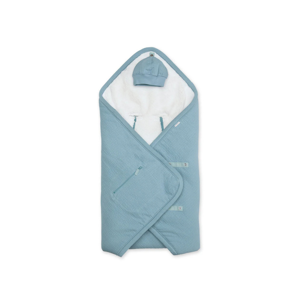 Bemini Couverture enveloppante Biside universelle Hiver bleu