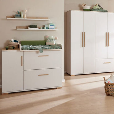 PAIDI Commode à 1 Porte et 2 Tiroirs Enie Clay