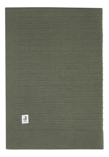 Jollein Couverture pour lit Pure Knit Leaf Green
